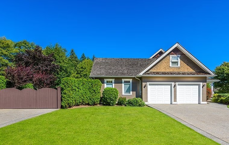 house in a neighborhood