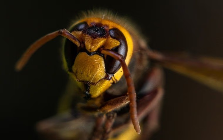 close up of wasp